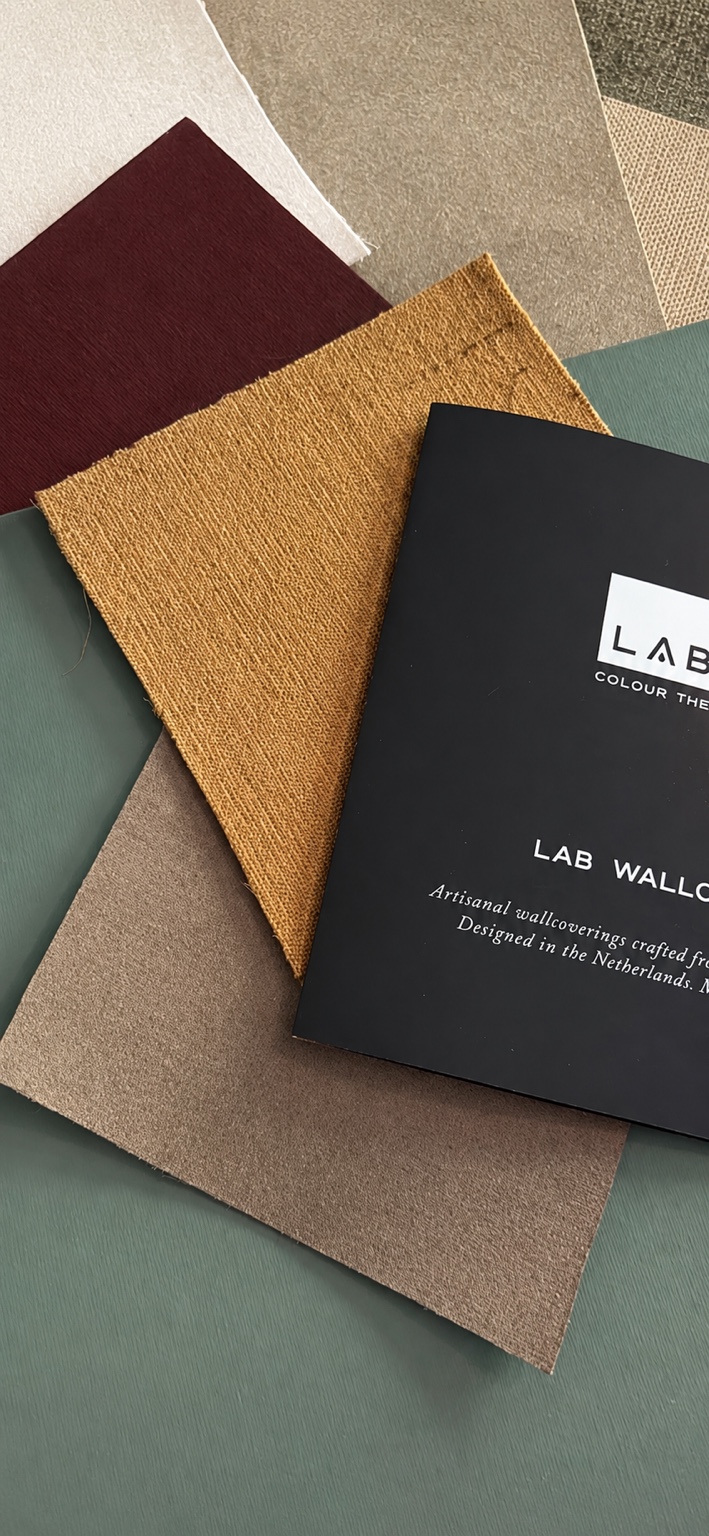 LAB kleur- en materiaalcombinatie samengesteld door Hester